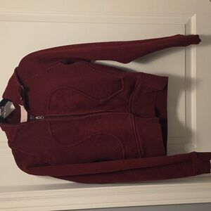 #47 Maroon Lululemon Scuba Full Zip Size 10